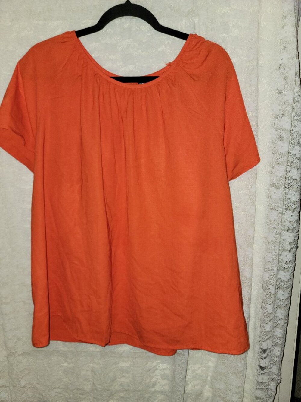 Orange Short Sleeve Top
